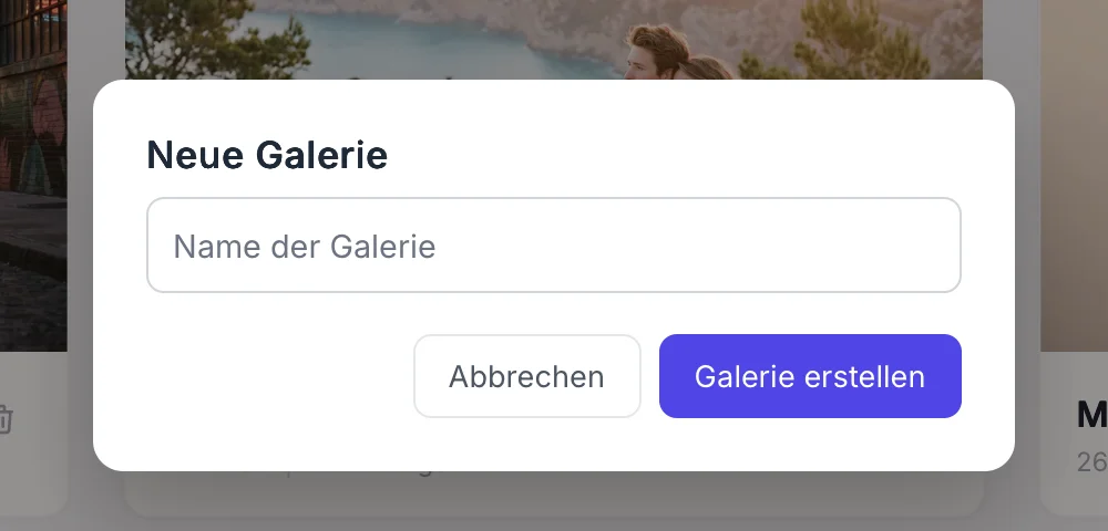 Galerie erstellen