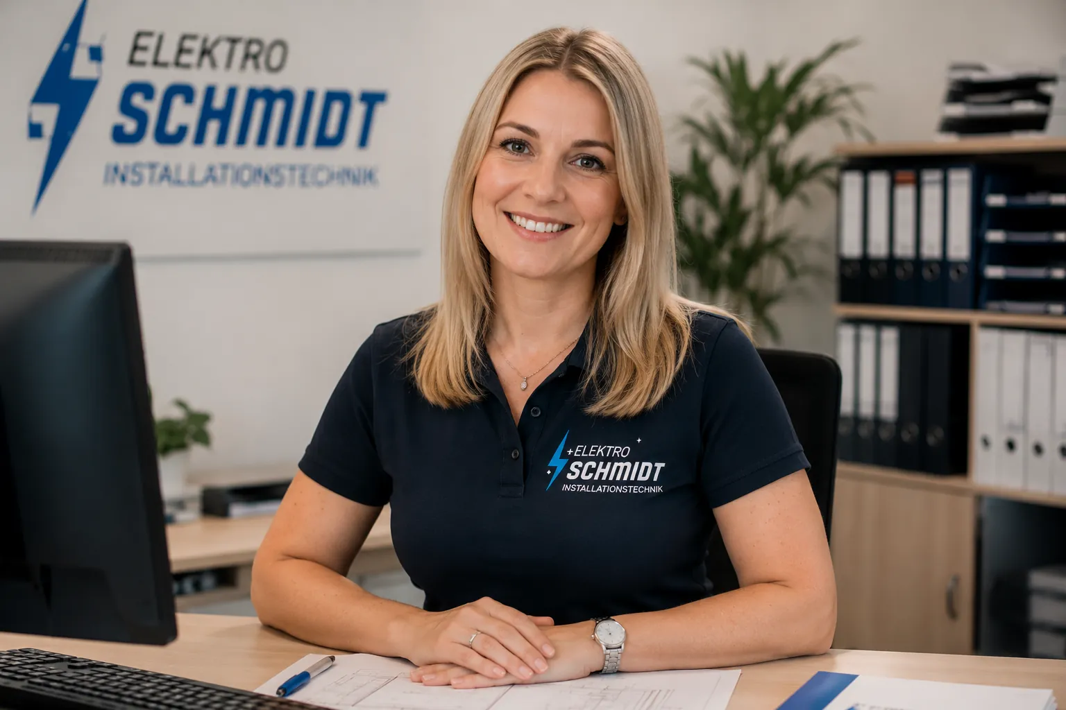 Am Arbeitsplatz · Business-Porträt