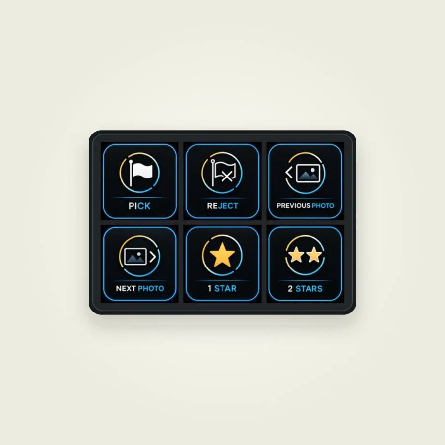 Lumapress-Beispielprofil für das Stream Deck Mini
